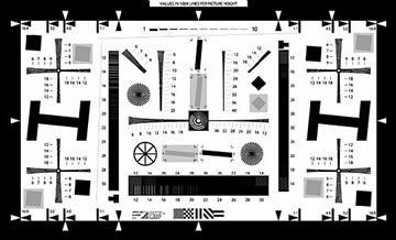 增強型ISO12233標(biāo)準(zhǔn)分辨率測試卡